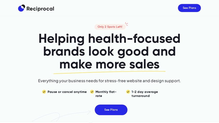 Reciprocal Landing Page