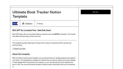 Notion Ultimate Book Tracker image