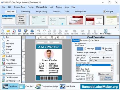 ID Cards Software by BarcodeLabelMaker.org image