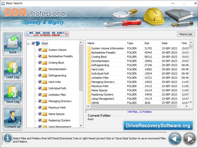 Drive Recovery Software Professional Landing page