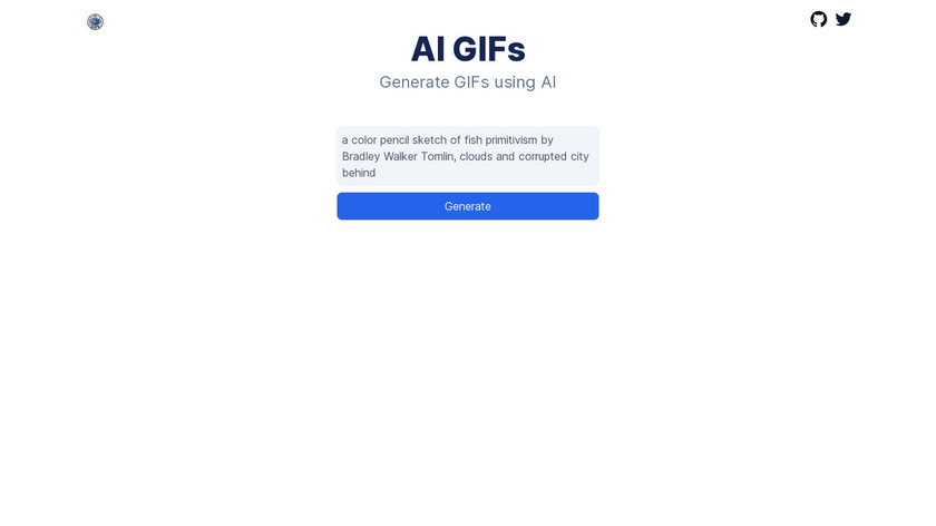 AI GIFs Landing Page