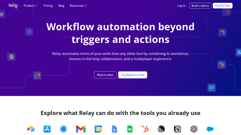 Relay.app Landing Page