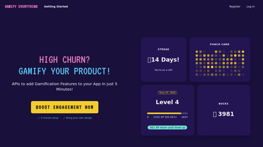 Gamify Everything Landing Page