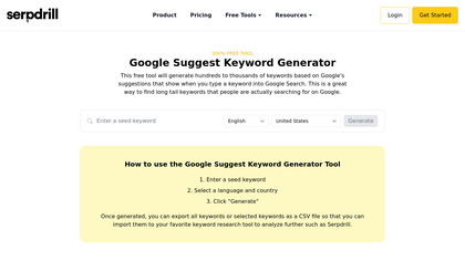Google Suggest Keyword Generator image