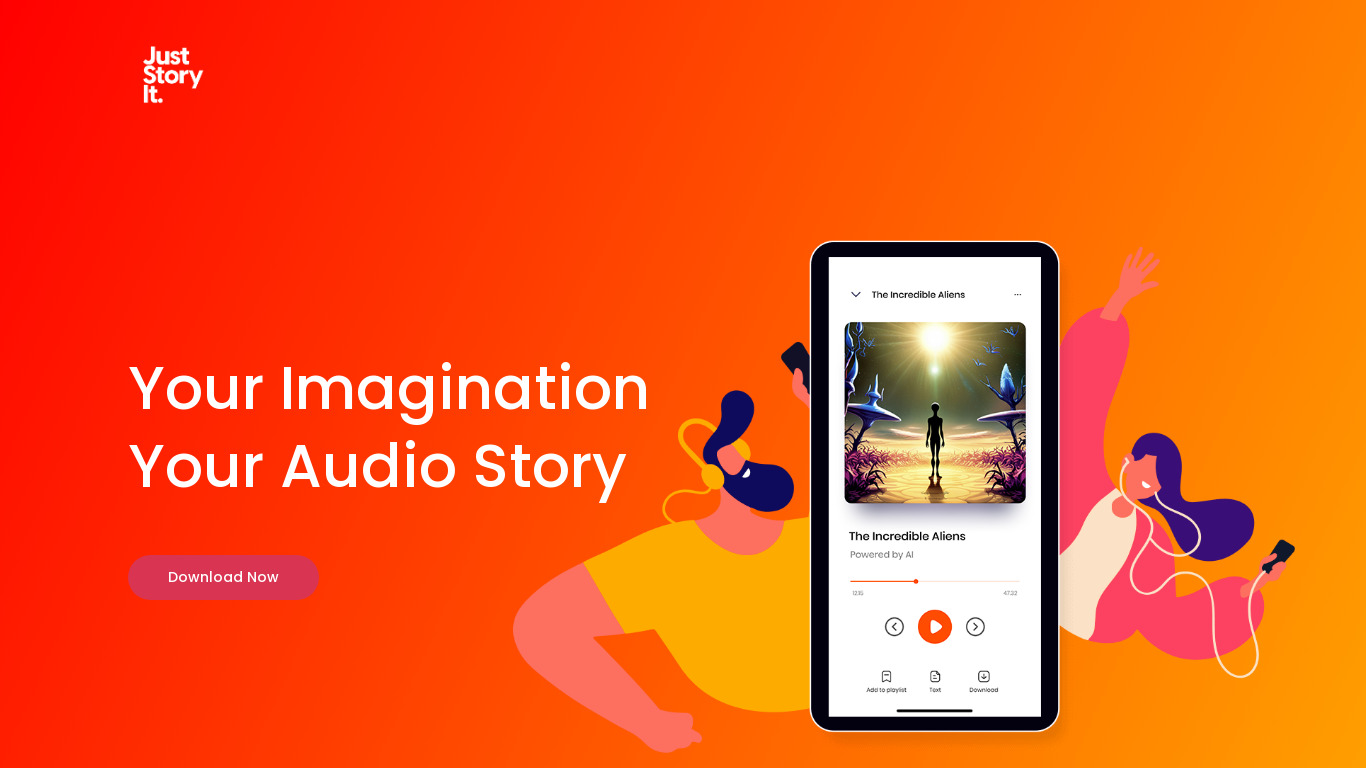 Just Story It Landing page