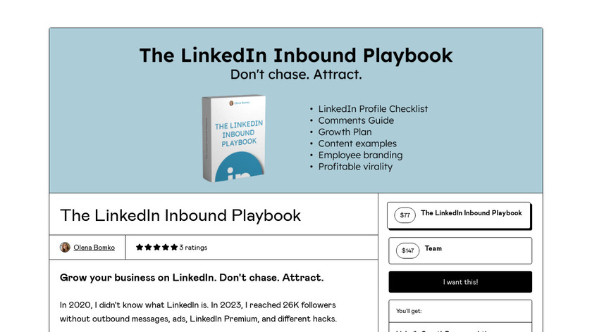 The LinkedIn Inbound Playbook Landing Page