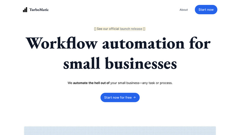 TurboMatic Landing Page
