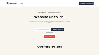 URL TO PPT by magicslides image