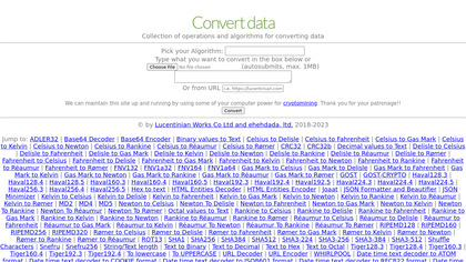 Convert Data image