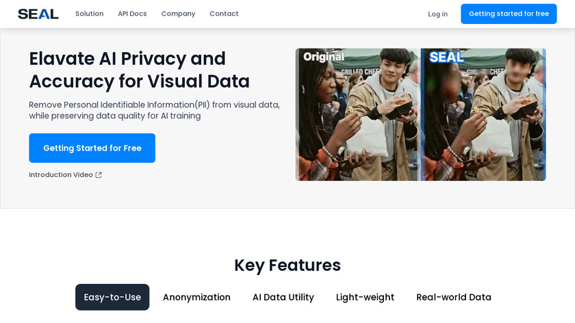 SEAL Privacy AI Landing Page