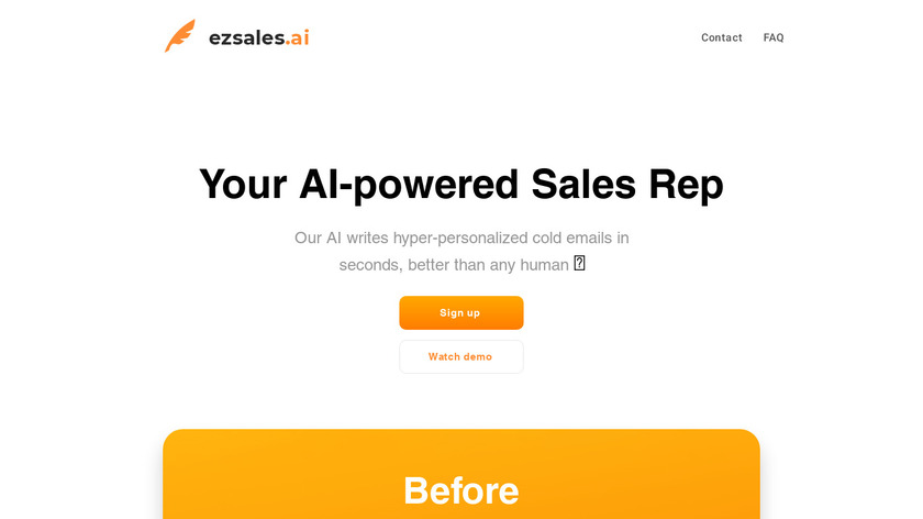 Ezsales AI Landing Page