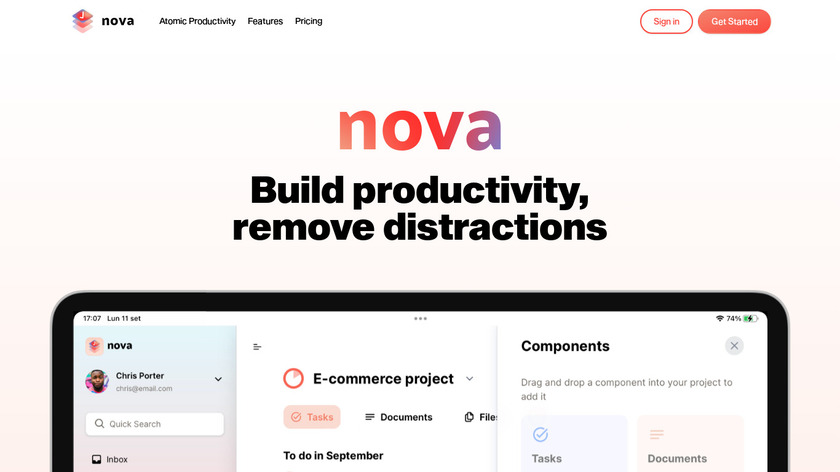 Nova Landing Page