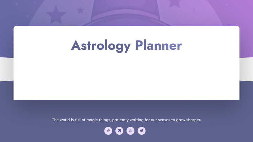 Astrology Planner Landing Page