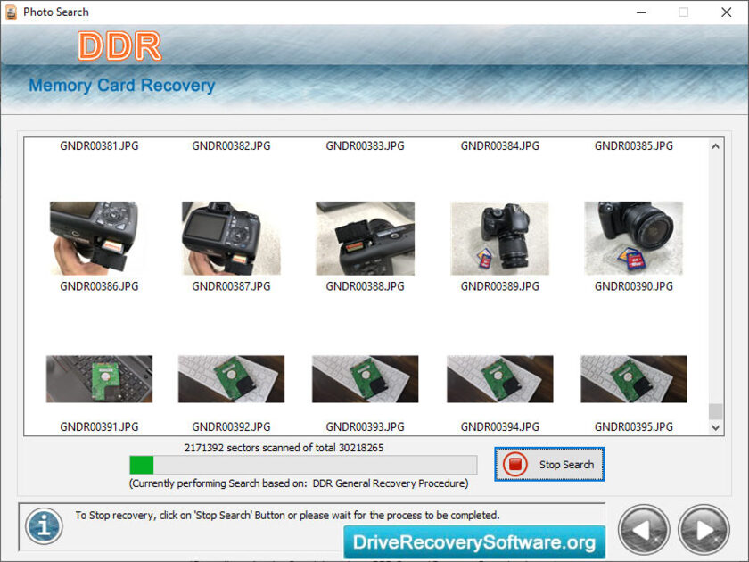 Memory Card Restoration by DriveRecoverySoftware.org Landing Page