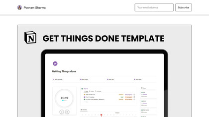 Get Things Done Template image