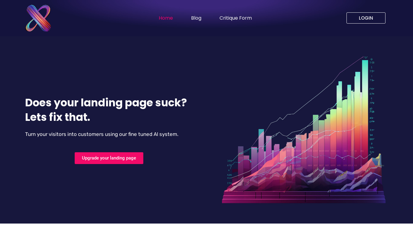 Business Hax Landing page