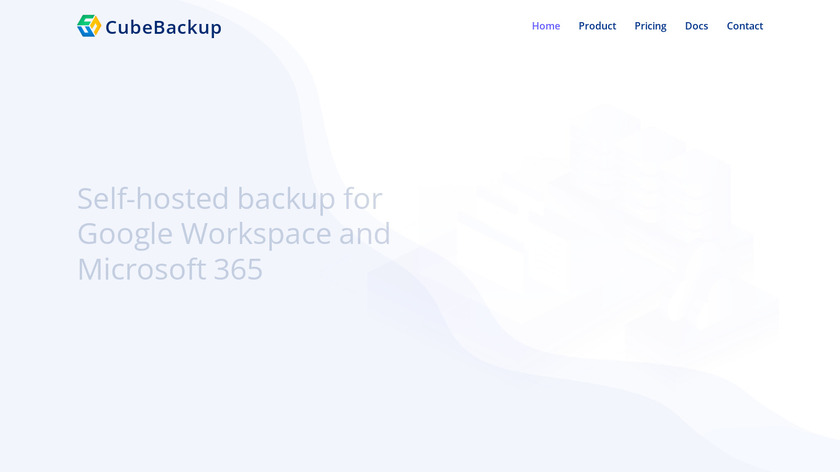CubeBackup Landing Page