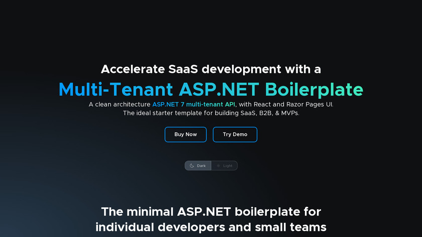 Nano ASP.NET Boilerplate Landing Page