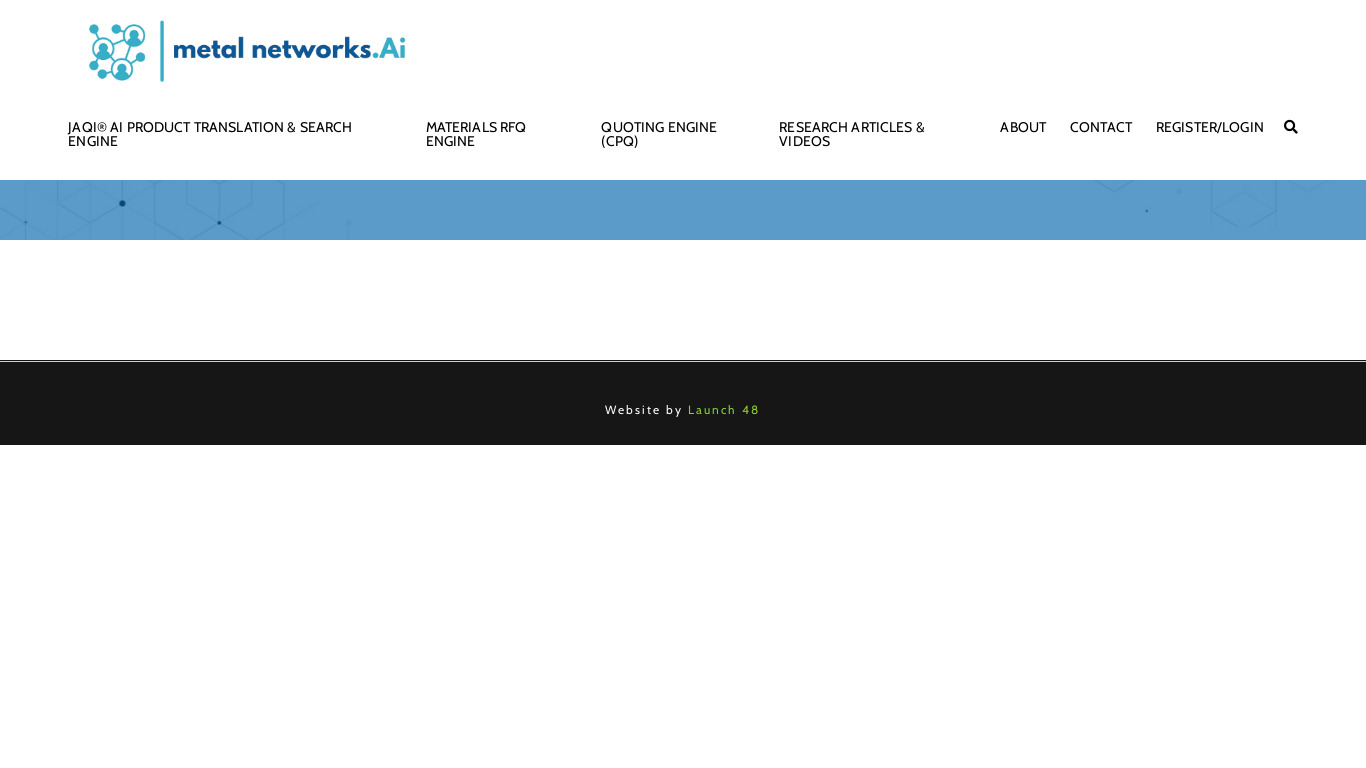 Metal Networks AI Landing page