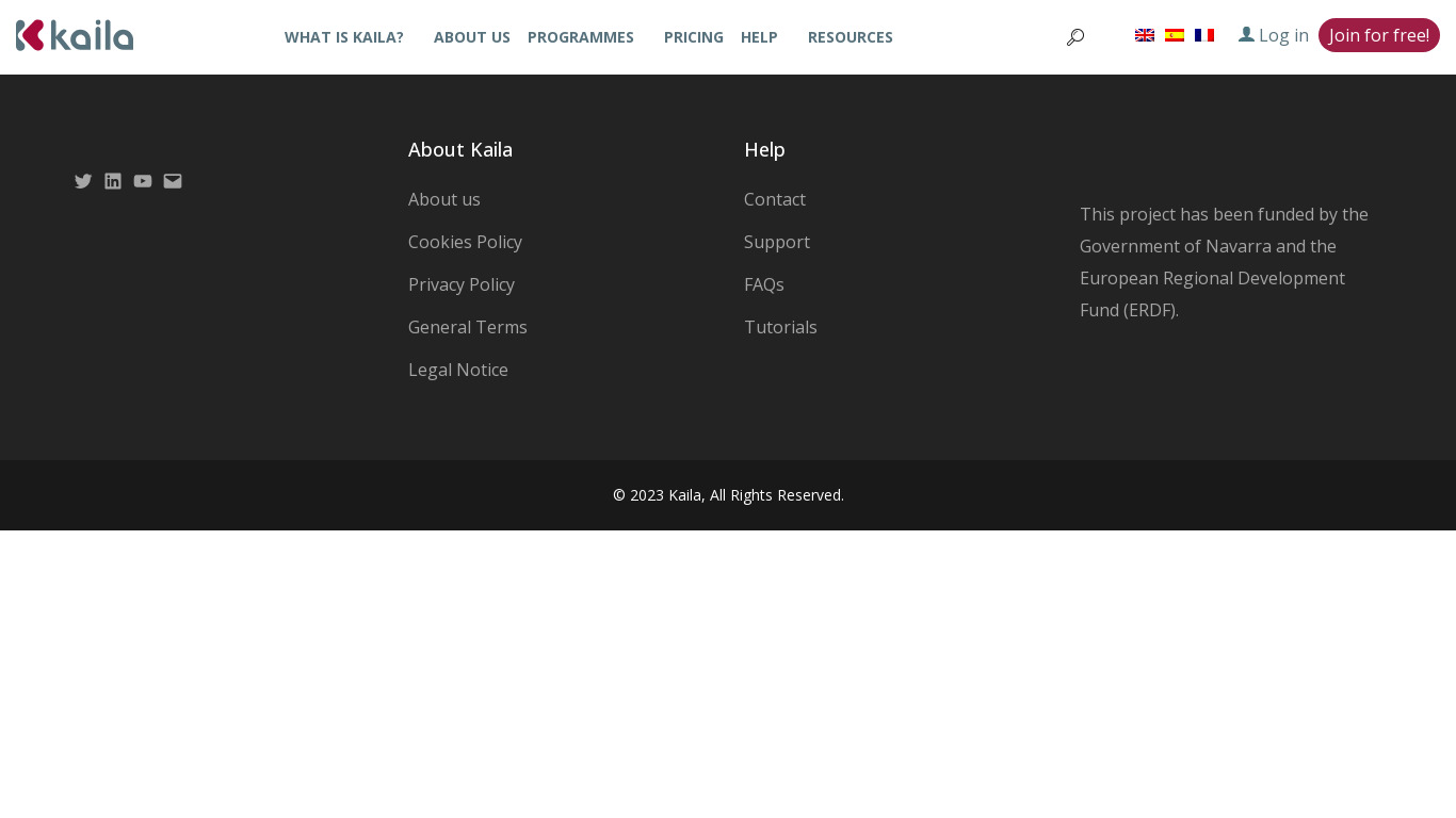 Kaila Landing page