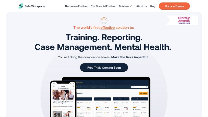 Safe Workplace Landing Page