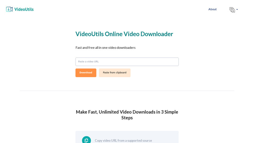 VideoUtils.net Landing Page