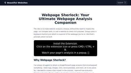 Webpage Sherlock image