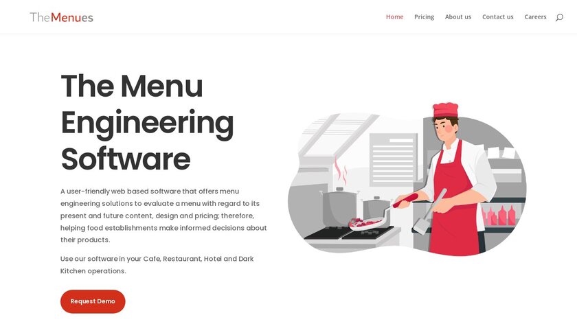 The Menues Landing Page