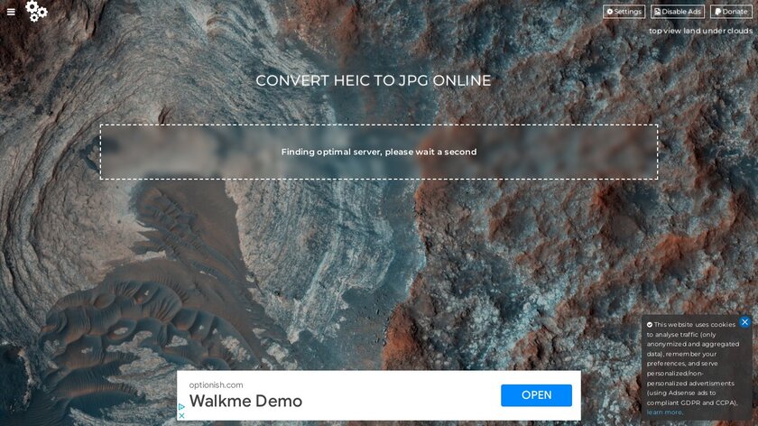 FreeToolOnline HEIC Converter Landing Page