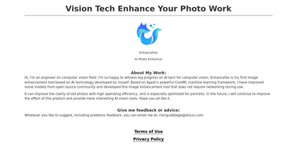 Photo Enhancer - EnhanceFox AI screenshot