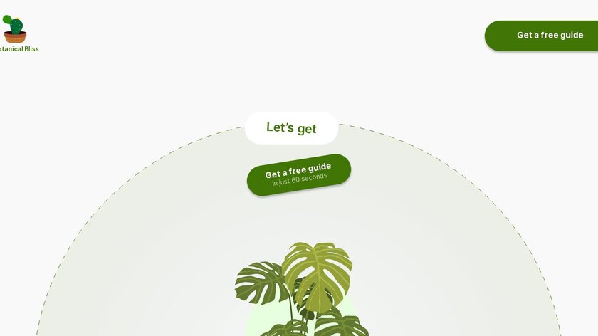 Botanical Bliss: Indoor Plant Decor Landing Page