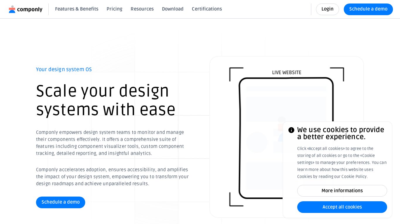 Componly Landing page