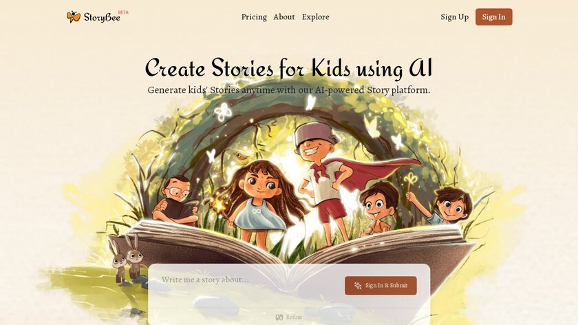 StoryBee Landing Page