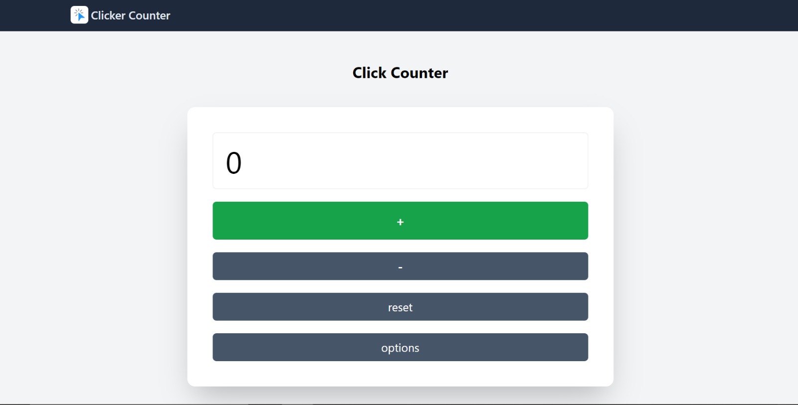 ClickCounter.co Landing page