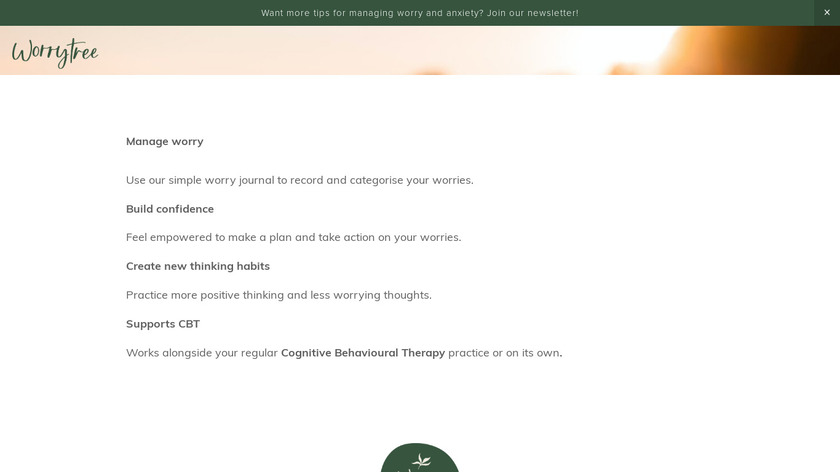 WorryTree Landing Page