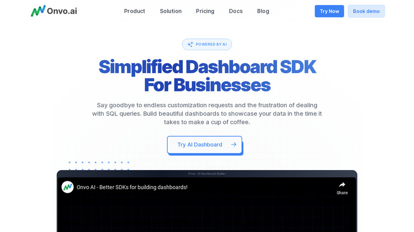 Onvo AI Landing Page
