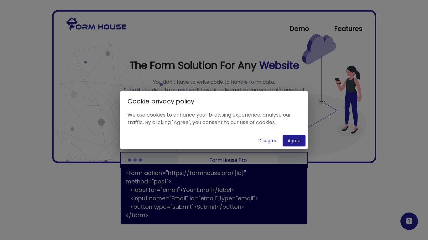 FormHose Landing page