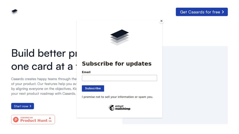 Caaards Landing Page