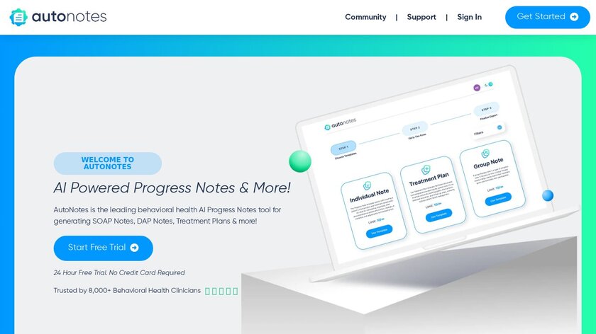 AutoNotes AI Landing Page