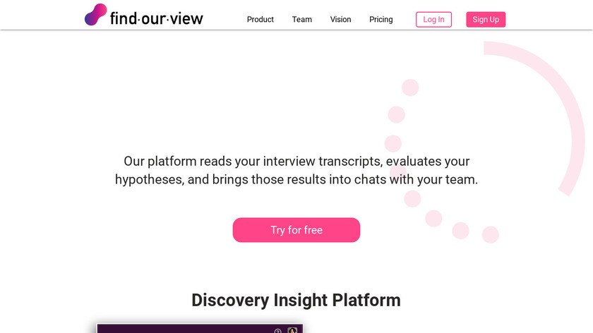 FindOurView Landing Page