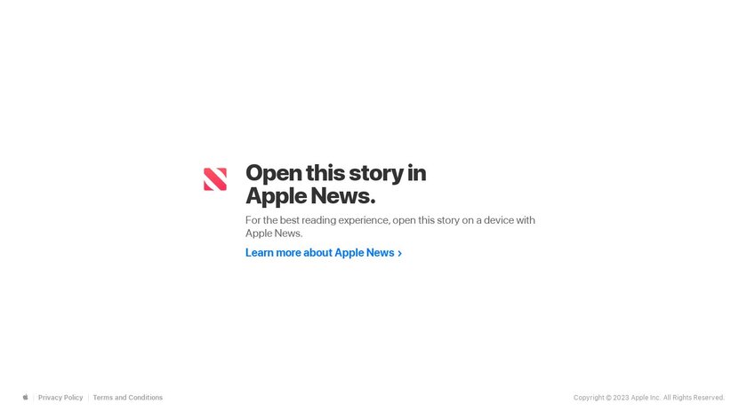 Apple News+ Audio Landing Page