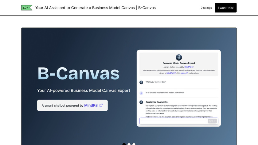 B-Canvas Landing Page