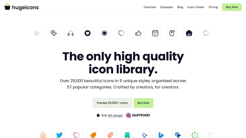 Hugeicons Pro Landing Page