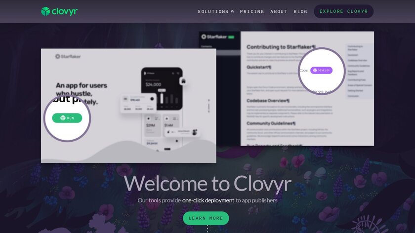 Clovyr Landing Page