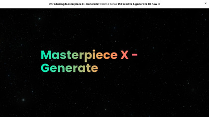 Masterpiece X - Generate image