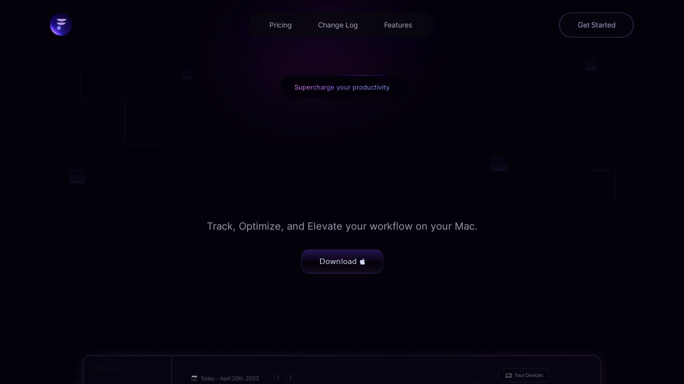 FocusFusion Landing page