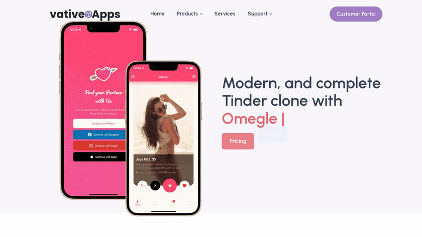 Gumble by vativeApps Landing Page