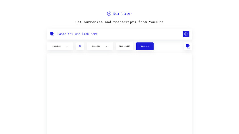 Scriber Landing Page