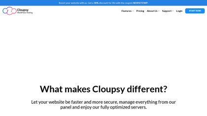 Cloupsy WordPress Hosting image
