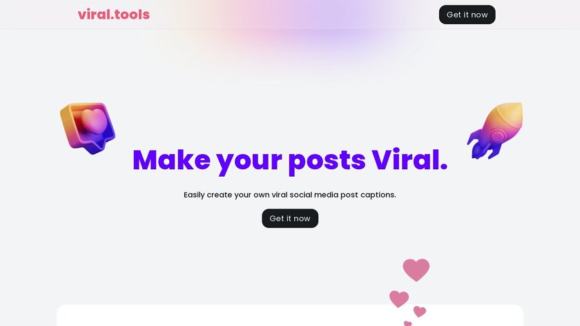 Viral Tools Landing Page